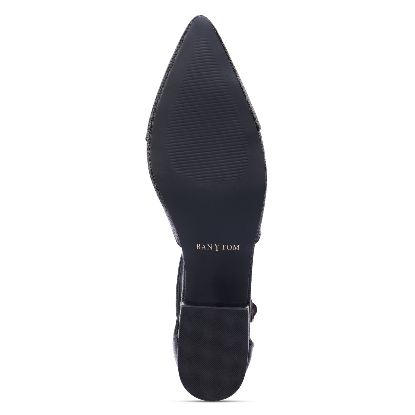 Stella Mamba T-Strap Block heel- Midnight Black