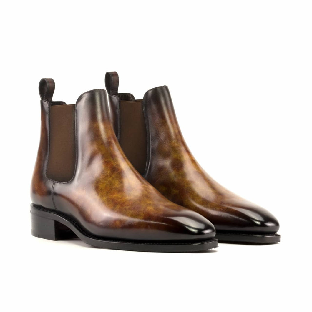 Fire Finish Leather Chelsea Boot