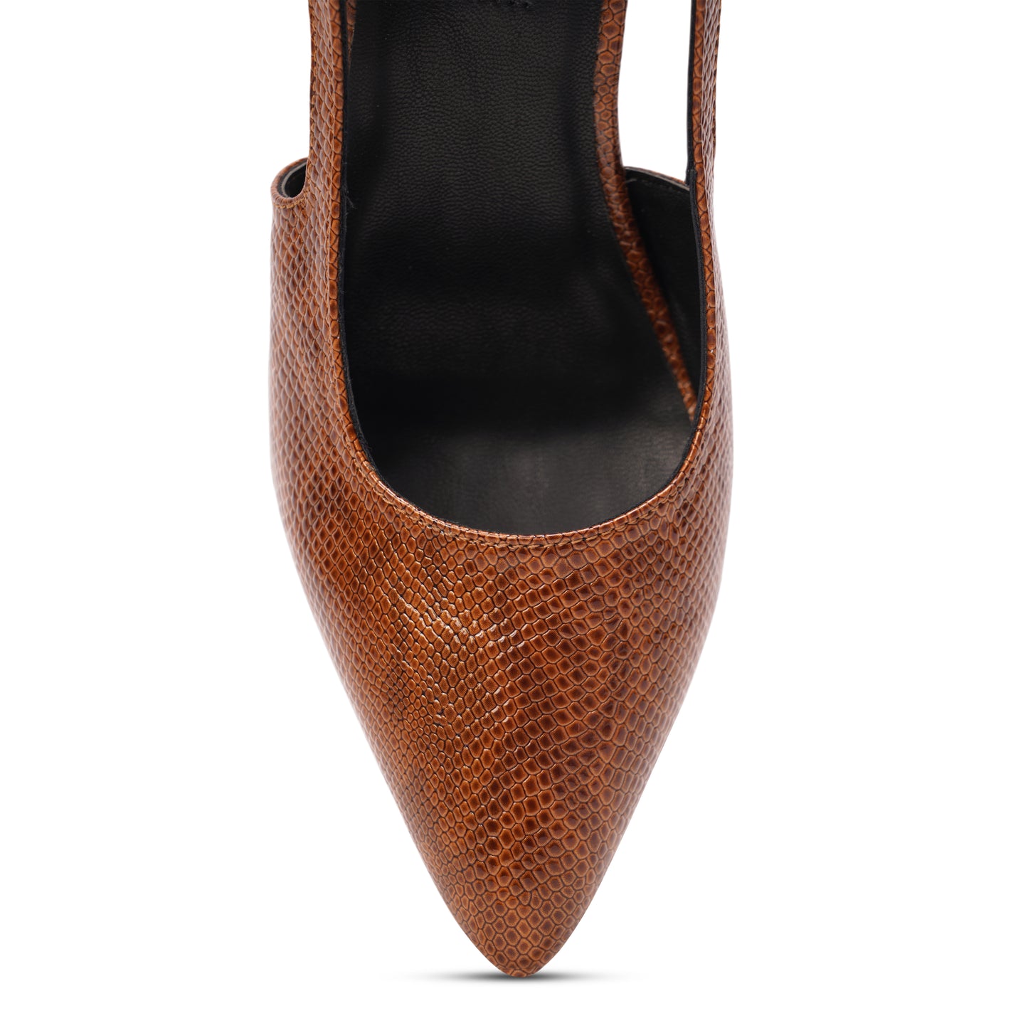 The Mamba Signature Slingback Stilettos - Tan