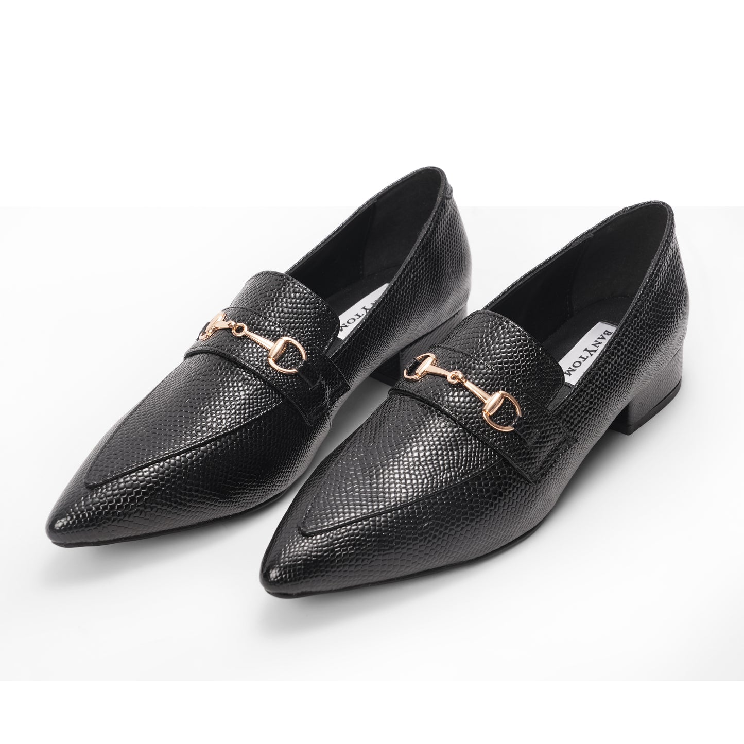 The Mamba Midnight Black Loafers Pointed - Toe