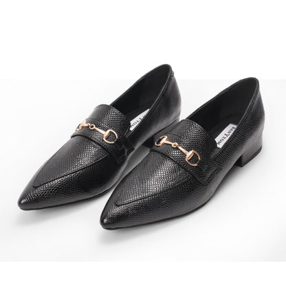 The Mamba Midnight Black Loafers Pointed - Toe