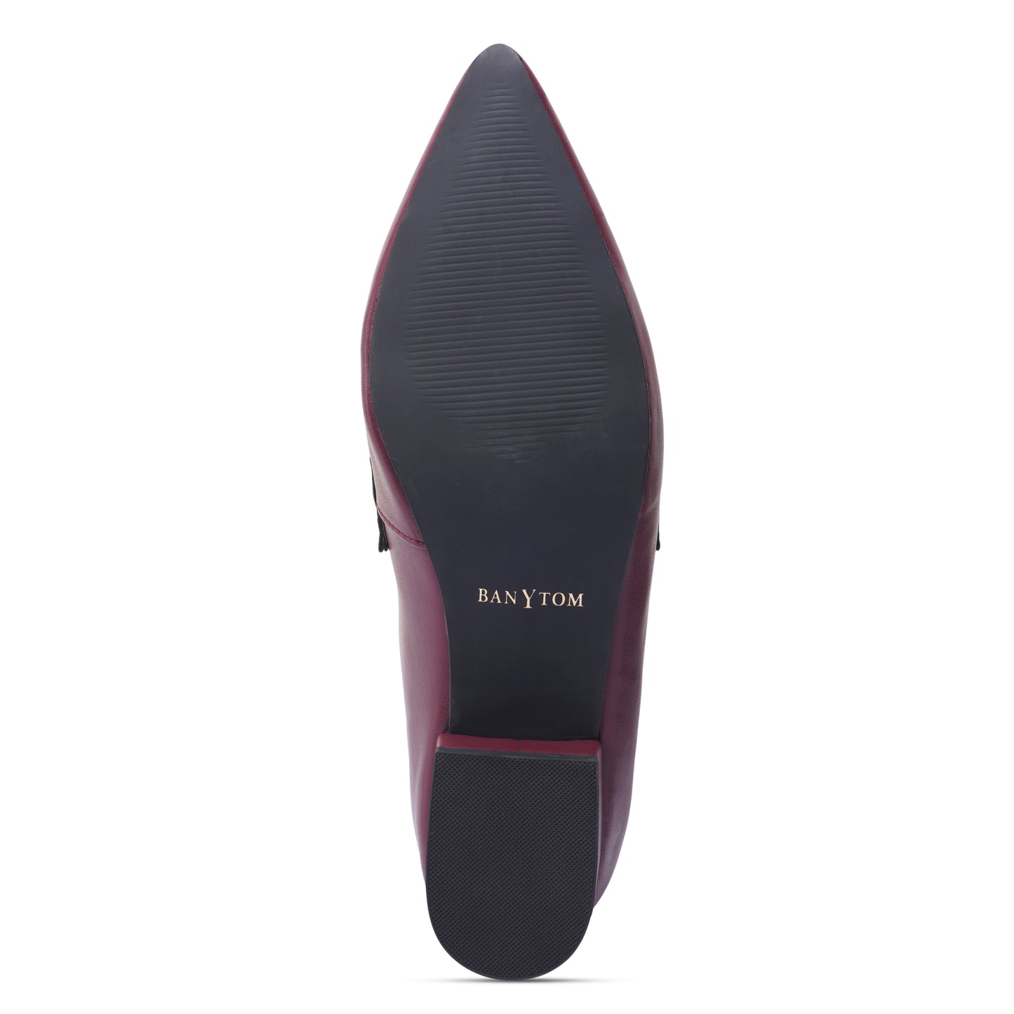 Clevia Two-Tone Classic Penny Loafer ( Maroon & White )