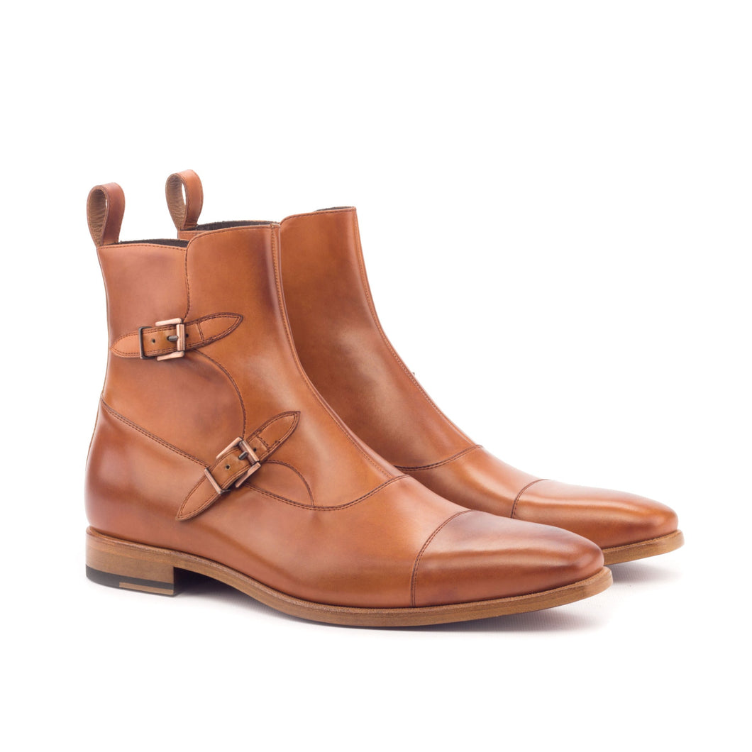 Classic Tan Leather Octavian Buckle boot