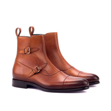 Load image into Gallery viewer, Luno Tan Crust with two tone Leather Octavian Buckle boot
