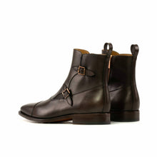 Load image into Gallery viewer, Dark Brown classic Leather Octavian Buckle boot
