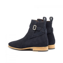 Load image into Gallery viewer, Marko Classic Navy blue Suede Leather Jodhpuri boot
