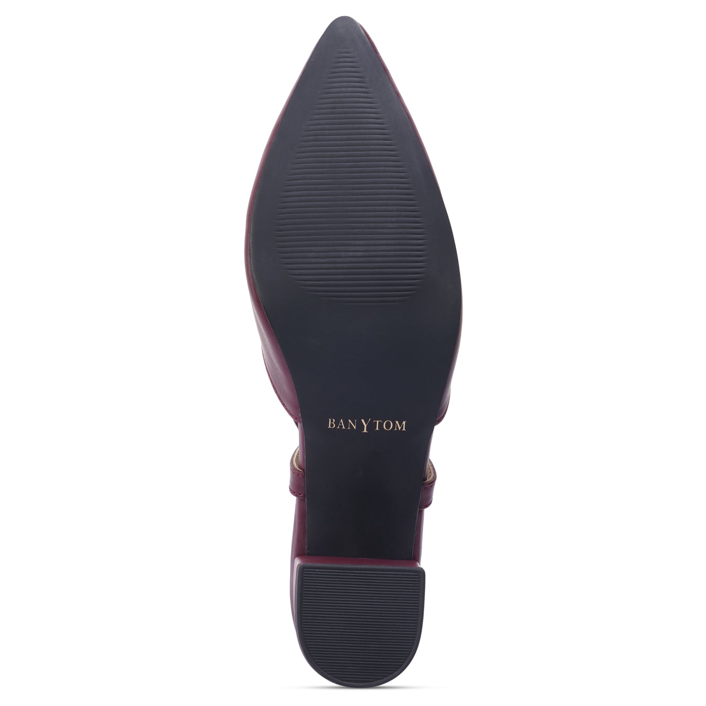 Silva Slingback Block Heel - Pointed Classic Maroon