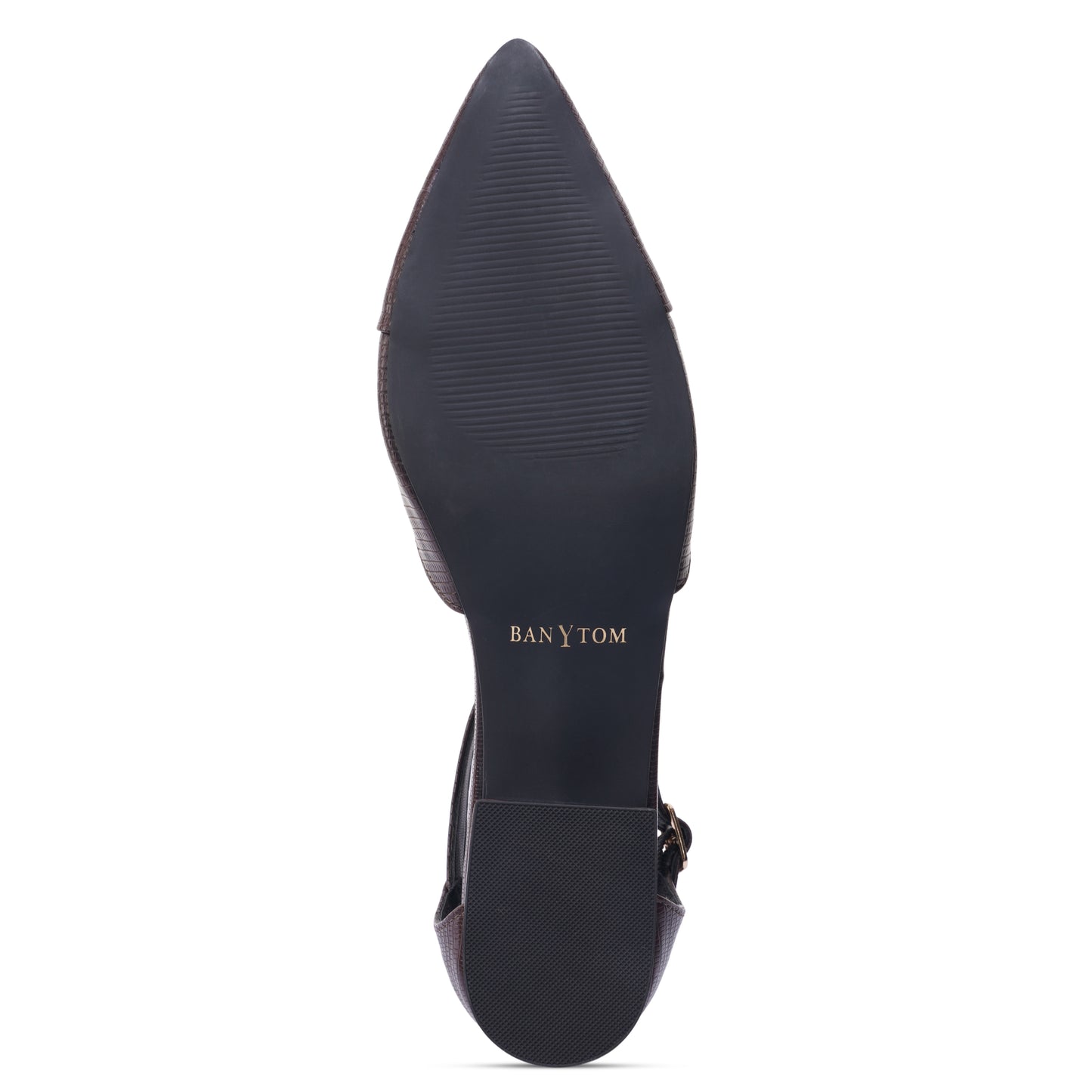 Stella T-Strap Block heel- Dark Brown
