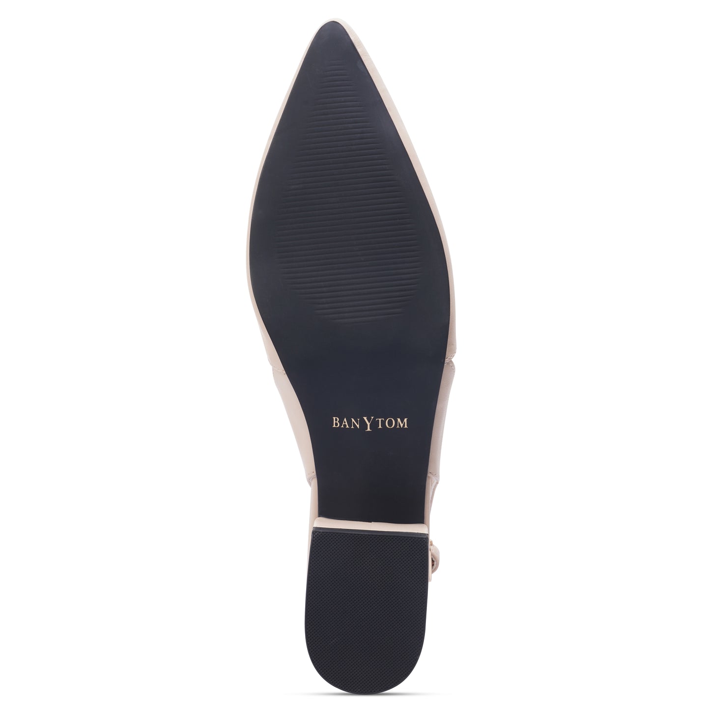 The Luxe Tow-Tone Slingback Flats - Beige & Ivory