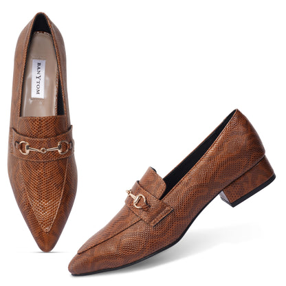 The Mamba Midnight Tan Double Tone - Loafers Pointed - Toe