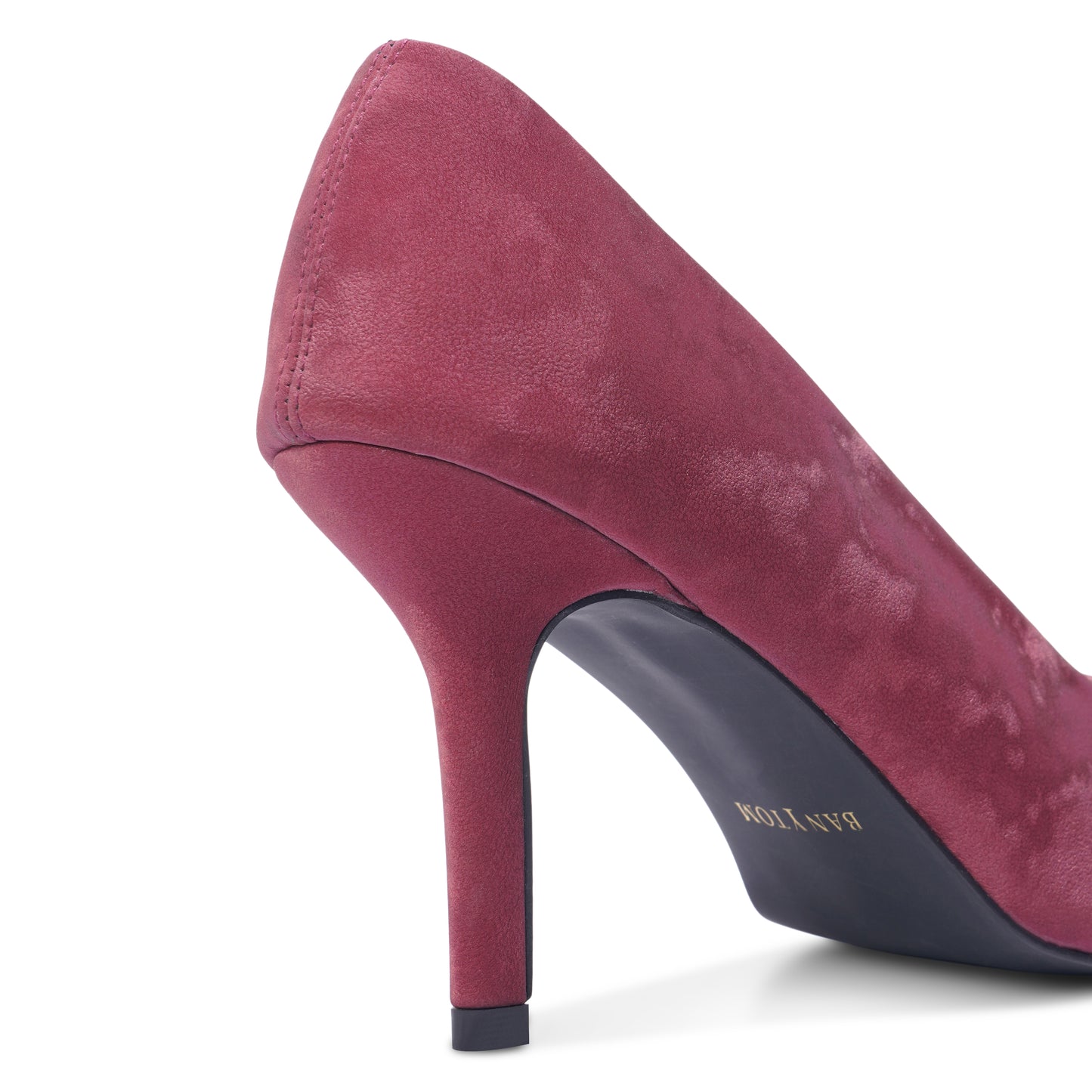 Velour Premium Velvet Stilettos Pumps Bold Maroon