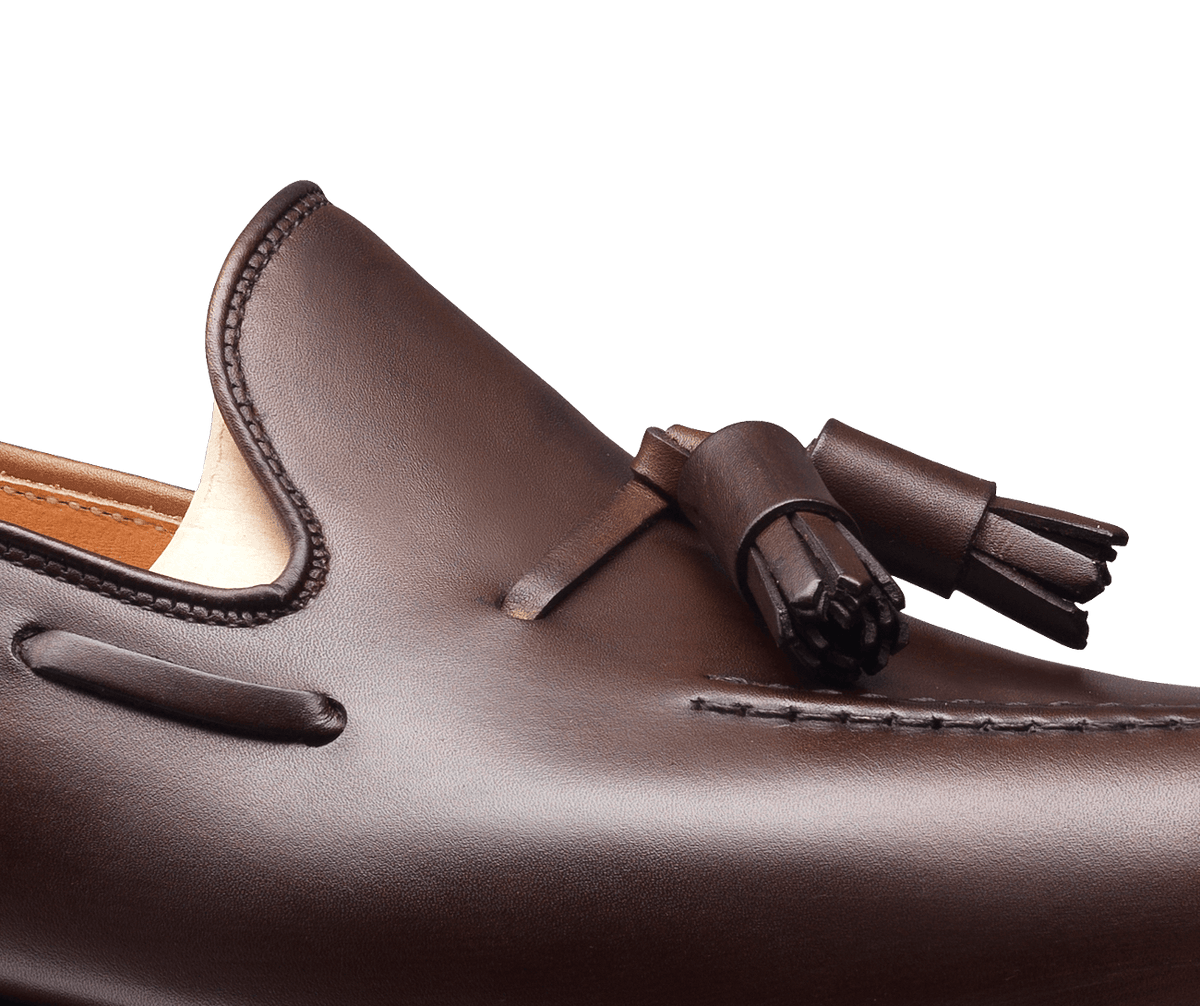 Caspar Dark Brown Burnished Calf