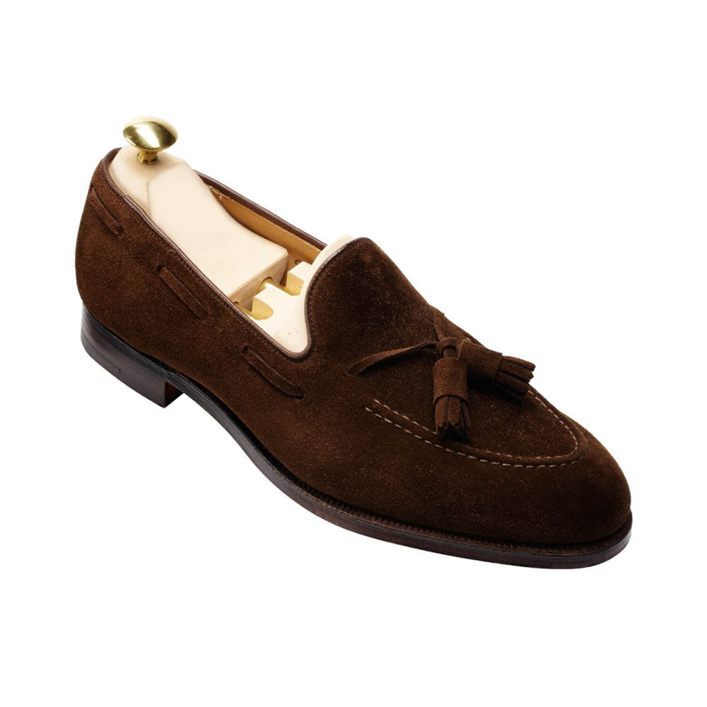 Caspar Dark Brown Calf Suede