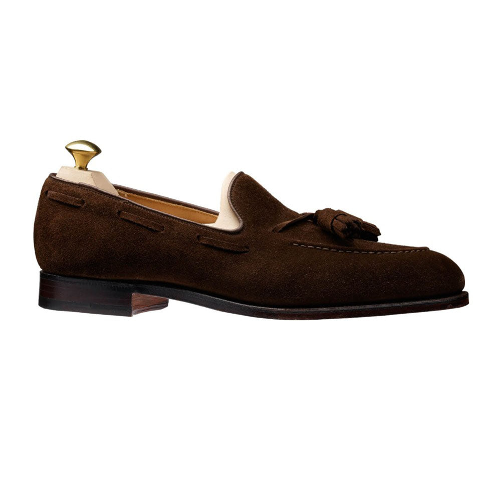 Caspar Dark Brown Calf Suede