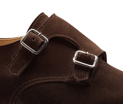 Lark Espresso Black Calf Suede