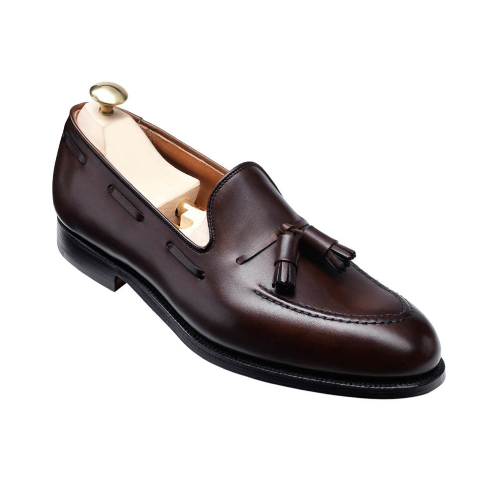 Caspar Dark Brown Burnished Calf – BanyTom