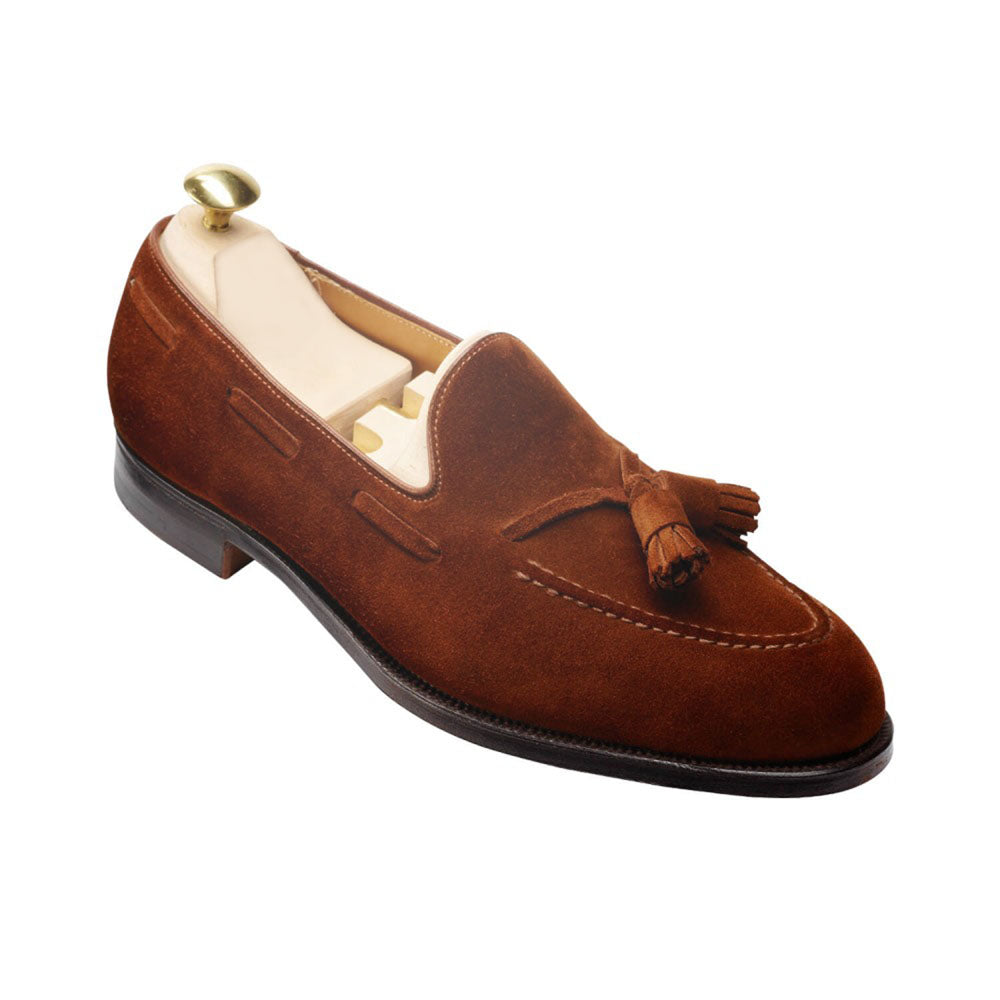 Caspar Polo Brown Calf Suede